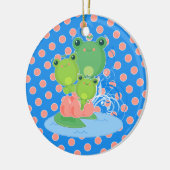 ハッピーカエル セラミックオーナメント (左)