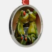ハッピーカエル メタルオーナメント (右)