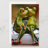 ハッピーカエル 便箋 (正面/裏面)