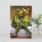 ハッピーカエル 便箋 (スタンド正面)