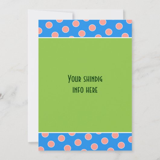 ハッピーカエル 招待状 (裏面)