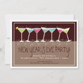 ハッピーカクテルズニューイブパーティの招待状 招待状 (正面)