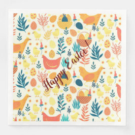 ハッピーカスタマイズイースターかわいいヴィンテージチキン