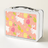 ハッピーカスタマイズイースターチキンとウサギ メタルランチボックス (裏面)