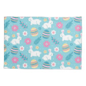 ハッピーカスタマイズイースターラビットフローラ 枕カバー (裏面)