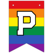 ハッピーカスタムプライド年ゲイプライドLGBTレインボー バンティングフラッグ (第3の旗)