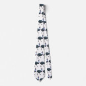 ハッピーカソの鳥の漫画イラストレーション ネクタイ (正面)