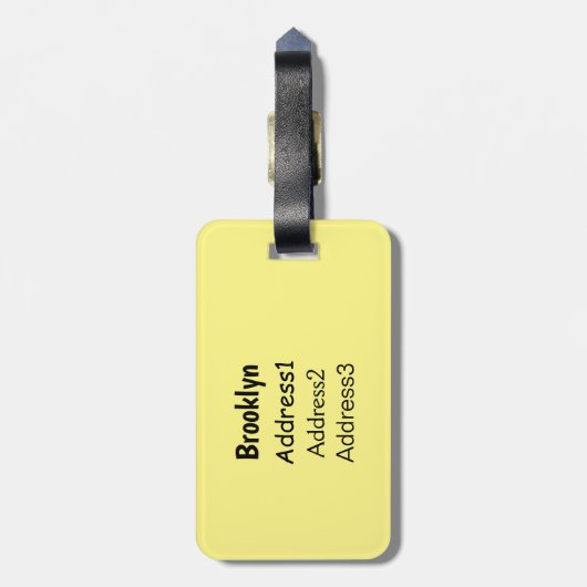 ハッピーカソの鳥の漫画イラストレーション ラゲッジタグ (裏面縦)