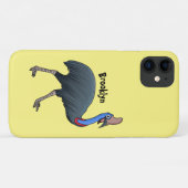 ハッピーカソの鳥の漫画イラストレーション Case-Mate iPhoneケース (裏面(横))
