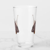 ハッピーカタツムリ絵画ガラス タンブラーグラス (左)