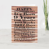 ハッピーカッパー結婚9周年 カード (正面)