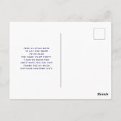 ハッピーカップケーキとアイスクリーム誕生日ありがとう ポストカード (裏面)