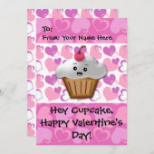 ハッピーカップケーキバレンタイン シーズンカード (正面/裏面)