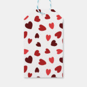 ハッピーカップルのバレンタインデー封筒 ギフトタグ (裏面)