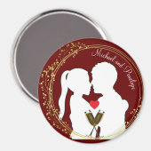 ハッピーカップルの優雅さに乾杯 マグネット (正面/裏面)