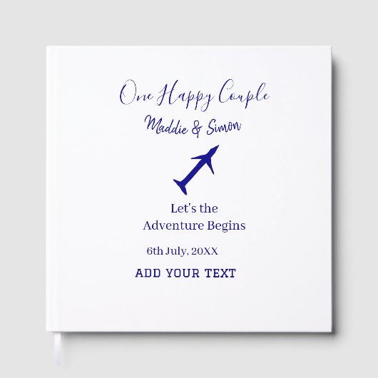 ハッピーカップルの冒険が始ま結婚る ゲストブック (正面)