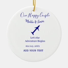 ハッピーカップルの冒険が始ま結婚る セラミックオーナメント