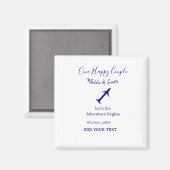 ハッピーカップルの冒険が始ま結婚る マグネット (正面/裏面)