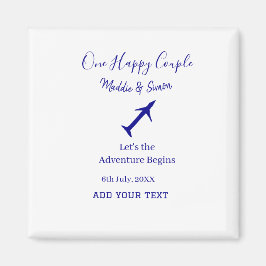 ハッピーカップルの冒険が始ま結婚る マグネット