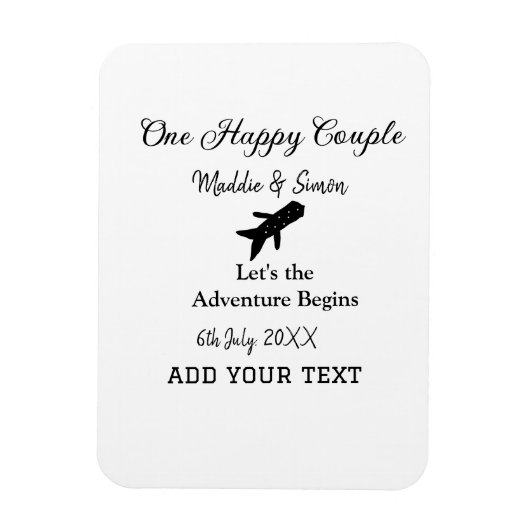 ハッピーカップルの冒険が始ま結婚る マグネット (縦)