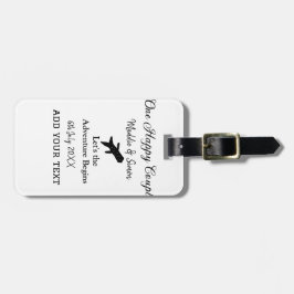 ハッピーカップルの冒険が始ま結婚る ラゲッジタグ