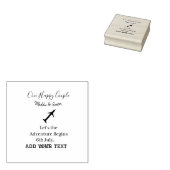 ハッピーカップルの冒険が始ま結婚る ラバースタンプ (押印)