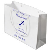 ハッピーカップルの冒険が始ま結婚る ラージペーパーバッグ (裏面アングル)