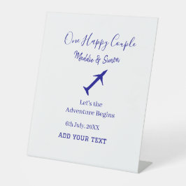 ハッピーカップルの冒険が始ま結婚る 台座サイン