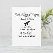 ハッピーカップルの冒険が始ま結婚る 招待状 (スタンド正面)
