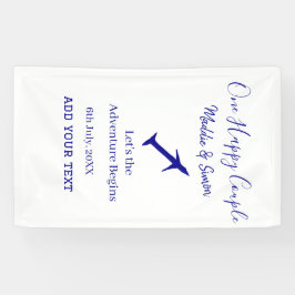 ハッピーカップルの冒険が始ま結婚る 横断幕