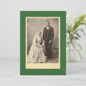 ハッピーカップルの結婚式招待状 招待状 (スタンド正面)