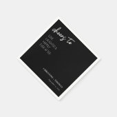 ハッピーカップルへの応援!ウェディング スタンダードカクテルナプキン (角)