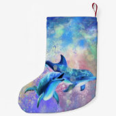 ハッピーカップルドルフィンクリスマスストッキング スモールクリスマスストッキング (裏面)
