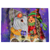 ハッピーカップルノームクリスマスギフトバッグ ラージペーパーバッグ (裏面)