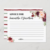 ハッピーカップルマルサラアドバイスゲーム用ブライダルシャワー (正面/裏面)