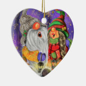 ハッピーカップル格言クリスマスオーナメント セラミックオーナメント (右)