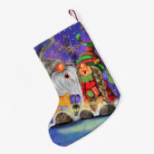 ハッピーカップル格言クリスマスストッキング スモールクリスマスストッキング (裏面 (吊り時))
