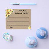 ハッピーカップル用ひまわりアドバイスシャワーカード チラシ (シングル)