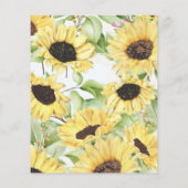 ハッピーカップル用ひまわりアドバイスシャワーカード チラシ (裏面)