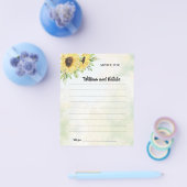 ハッピーカップル用ひまわりアドバイスシャワーカード チラシ (シングル)