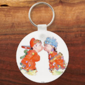 ハッピーカップル結婚したキーチェーン キーホルダー (正面)