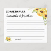 ハッピーカップル・シャワー英語のアドバイス スペインの (裏面)