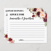 ハッピーカップル・シャワー英語のアドバイス スペインの (正面/裏面)