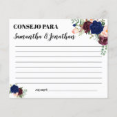 ハッピーカップル・シャワー英語のアドバイス スペインの (裏面)