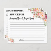 ハッピーカップル・シャワー英語のアドバイス スペインの (正面/裏面)