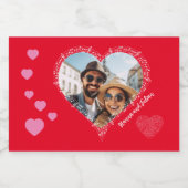 ハッピーカップルfizzyお祝い音楽愛好家 スパークリングワインラベル (シングルラベル)