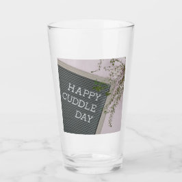 ハッピーカドルの日（暖かいハグと愛情のあるスナグルズ） タンブラーグラス