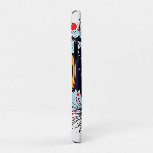 ハッピーカナダデイおもしろい Case-Mate iPhoneケース (裏面/右)