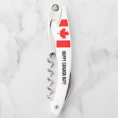 ハッピーカナダデイパーティーコルクボトルオープナー ソムリエナイフ (正面)