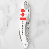 ハッピーカナダデイパーティーコルクボトルオープナー ソムリエナイフ (裏面)